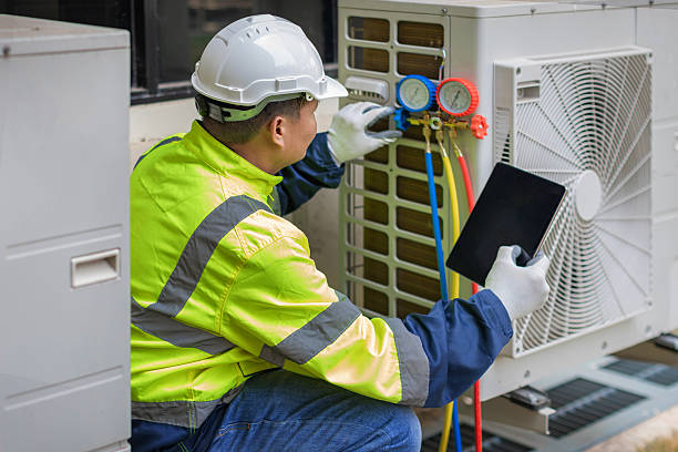 Professional Hvac technician working in Sybertsville, PA